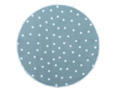 Vopi Kusový koberec Puntík mint kruh 110 cm