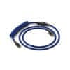 Kabel spirálový USB-A - USB-C Cobalt Blue