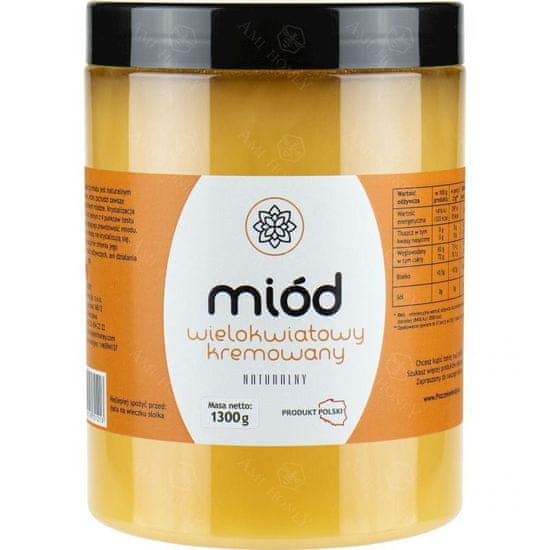 Ami Honey Med přírodní květový pastový Hedvábnice 1300 g