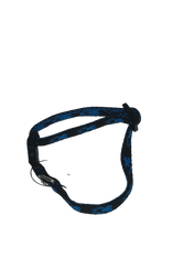 Palkar Obojek z popruhu pro psy 25 cm x 10 mm černo-modrá s tlapkami