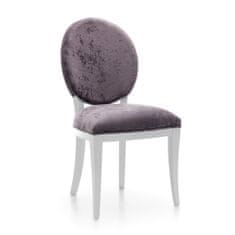 Taranko Rustikální jídelní židle Krzeslo LA-16 - fialová (A10 2139) / bílá