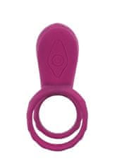 Xocoon XoCoon Couples Stimulator Ring (Fuchsia), stimulační penis kroužek s vibrací