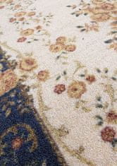 4sleep Kusový koberec CASABLANKA 07 modrý Modrá CASABLANCA 30/30/120 120x170 1cm až 1,9cm Květiny