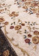 4sleep Kusový koberec CASABLANKA 07 hnědý Hnědá CASABLANCA 30/30/120 120x170 1cm až 1,9cm Květiny