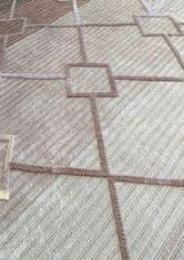 4sleep Kusový koberec HYPNOTIK hnědý Hnědá HYPNOTIK 20/20/150 80x150 Do 0,9cm Geometrické tvary