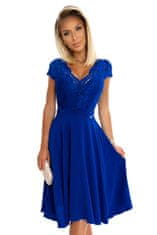 Numoco Dámské šaty 381-3 LINDA - NUMOCO královská modrá S