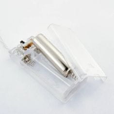 DecoLED DecoLED LED světelný řetěz na baterie - kovové hvězdy, ledově bílá, 10 diod, 1,3 m