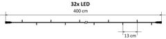DecoLED DecoLED LED světelný řetěz - 4 m, 32 teple bílých diod