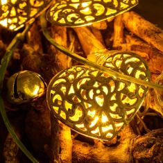 DecoLED DecoLED LED světelný řetěz, kovová srdce