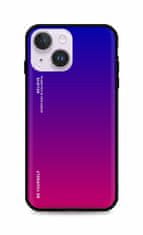 TopQ Kryt LUXURY iPhone 14 pevný duhový fialový 82494