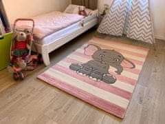 Vopi Dětský koberec Kiddo A1087 pink, 1.50 x 0.80