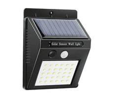 KN Solární nástěnné světlo s detekcí pohybu 30 LED