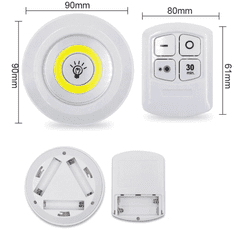 KN Bezdrátové LED světlo s ovladačem a časovačem