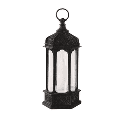 KN Dekorační lucerna s LED svíčkou Barva: černá