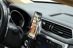 KN Chytrý držák mobilu do auta s bezdrátovou nabíječkou Barva: zlatá