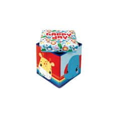 Arditex FISHER-PRICE Úložný box s víkem / taburetka 2v1, HAPPY DAY, FP10300