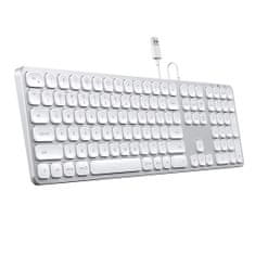 Satechi klávesnice Slim USB pro Apple Macbook Imac stříbro 
