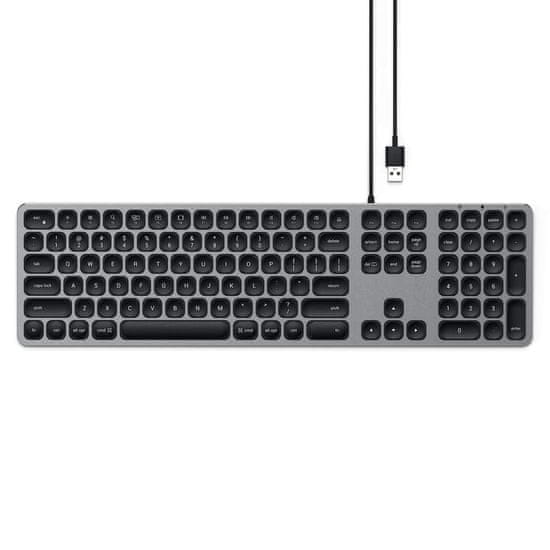 Satechi klávesnice Slim USB pro Apple Macbook Imac tmavě šedá
