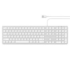 Satechi klávesnice Slim USB pro Apple Macbook Imac stříbro 