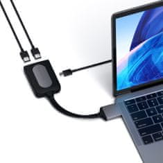 Satechi Type-C Dual 2x HDMI 4k adaptér pro Macbook