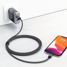 Satechi Opletený kabel USB-C - Lightning 1,8 m pro Iphone a Ipad