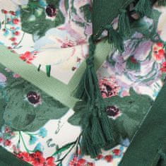 Aleszale Velký horský šátek ve stylu etno-folku - vojenská zelená