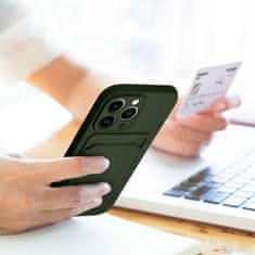 FORCELL Obal / kryt na Apple iPhone 12/12 PRO zelený - Forcell CARD Case
