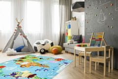 Obsession Dětský koberec Torino Kids 233 world map, 1.70 x 1.20