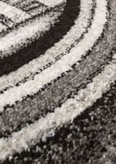 4sleep Kusový koberec PANAMERO 06 kruhy Šedá PANAMERO 60/60/110 160x220 Do 0,9cm Geometrické tvary