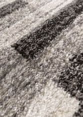 4sleep Kusový koberec PANAMERO 01 šedý Šedá PANAMERO 160x220 Do 0,9cm Geometrické tvary