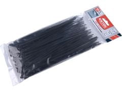 Extol Premium Stahovací pásky 8856232 na kabely EXTRA, černé, 200x3,6mm, 100ks, nylon PA66