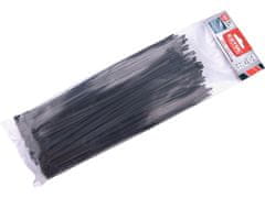 Extol Premium Stahovací pásky (8856234) na kabely EXTRA, černé, 280x4,6mm, 100ks, nylon PA66