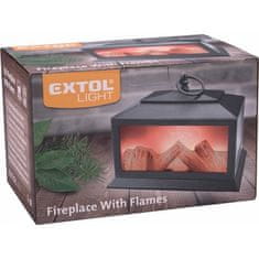 Extol Light Krb s plápolajícím ohněm (43404) 4xLED, 3x1,5V