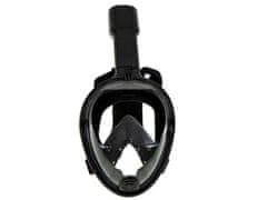 KIK Plná šnorchlovací maska, skládací L / XL černá