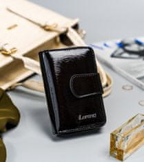 Lorenti Luxusní dámská kožená peněženka Flop, černá