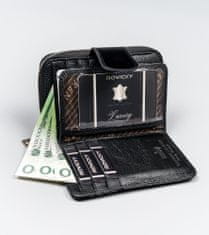 Lorenti Luxusní dámská kožená peněženka Flop, černá