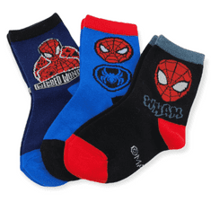 EUROSWAN Chlapecké vysoké ponožky Wham Spider-man 3 ks 19–22 Vícebarevná