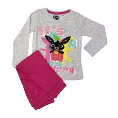 Eplusm Dívčí bavlněné pyžamo "Bing" růžová 92 / 1–2 roky Růžová