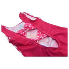 Eplusm Dívčí jednodílné plavky "Prasátko Peppa" růžová 92–98 / 2–3 roky Růžová