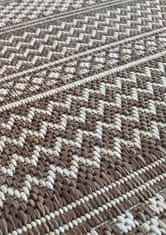 4sleep Kusový koberec ZARA 12 hnědý oboustranný Hnědá ZARA 25/25/150 200x290 Do 0,9cm Jednobarevný