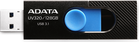 Adata Flash disk UV320 64GB / USB 3.1 / černo-modrá