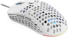 SilentiumPC SPC Gear herní myš LIX+ onyx white / drátová / optická / PMW3360/800-12000dpi / 1000Hz/6 tlačítek / 59g /RGB/ USB / bílá