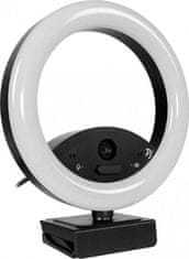 Arozzi webová kamera OCCHIO RL True Privacy/ Full HD/ světelný kruh/ USB/ autofocus/ mikrofon