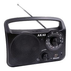 Akai Rádio , APR-85BT, přenosné, Bluetooth, USB, AM/FM rádio, 240V nebo baterie 4xUM2