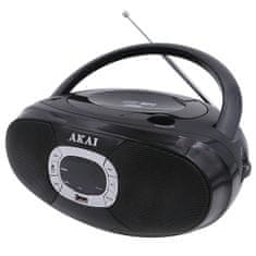 Akai CD přehrávač , BM004A-614, bluetooth, AM/FM rádio, LCD displej, USB, CD, 2 x 1 W RMS