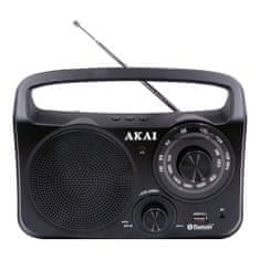 Akai Rádio , APR-85BT, přenosné, Bluetooth, USB, AM/FM rádio, 240V nebo baterie 4xUM2
