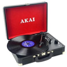 Akai Gramofon , ATT-E10, kufříkový, 3 rychlosti, Bluetooth