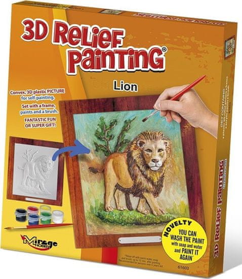 Mirage Hobby  Kreativní sada 3D malování Relief Painting: Tygr