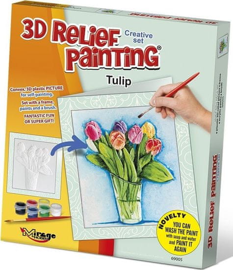 Mirage Hobby  Kreativní sada 3D malování Relief Painting: Tulipány