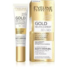Eveline Gold Revita Expert 30+/40+ Luxusní zlatý zpevňující krém na oči a oční víčka 15 ml